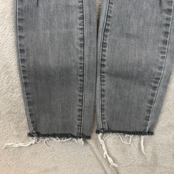 Pacsun Womens Jeans Size 24 Distressed Ankle Skinny Jeggings Frayed Hem Gray Y2K - Picture 12 of 15